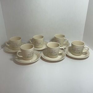 Coffee Mug Saucer Spring Pond Corelle Tea Cups Saucers Dessert Plates Set of 6